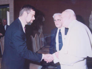Jukka Takala with Pope John Paul II